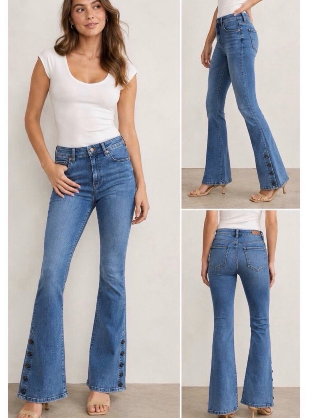 Pilero Anthropologie
Letterpress High Rise Bootcut
26 Button Hem: Dark Wash